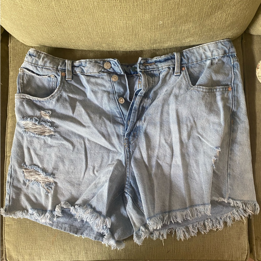 Wild Fable Blue Distressed Jean Shorts